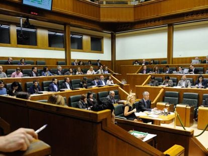 Imagen del Parlamento vasco un día de sesiones.