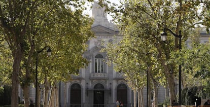 Fachada del Tribunal Supremo en Madrid.