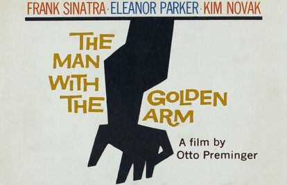 Cartel de 'El hombre del brazo de oro', de Saul Bass.