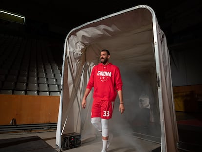 Marc Gasol, el 25 de noviembre en el pabellón de Fontajau, en su presentación como jugador del Bàsquet Girona.