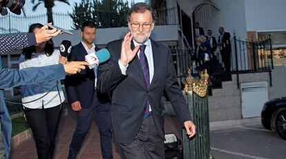 Mariano Rajoy, expresidente del Gobierno, el pasado octubre en Santa Pola.