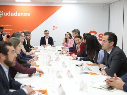 Reunión del comité permanente de Ciudadanos, el pasado día 18 de noviembre.