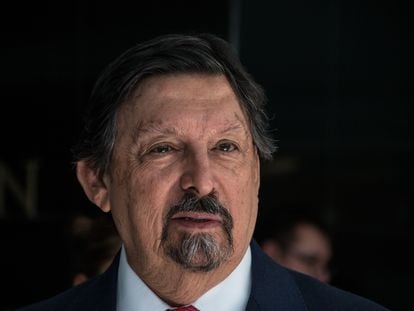 Napoleón Gómez Urrutia, el 11 de febrero de 2020 en Ciudad de México.