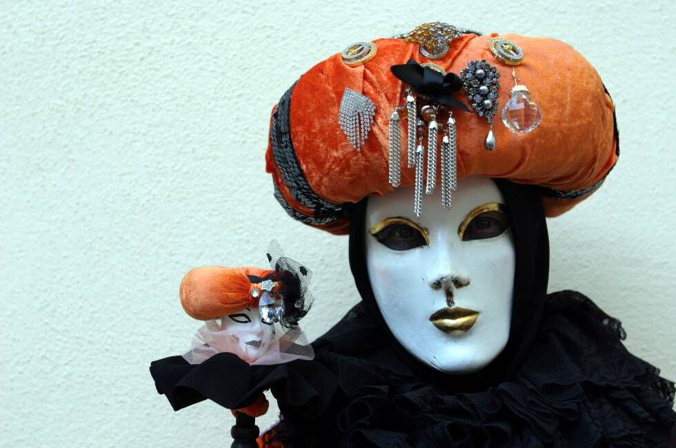 Máscara del Carnaval de Venecia.