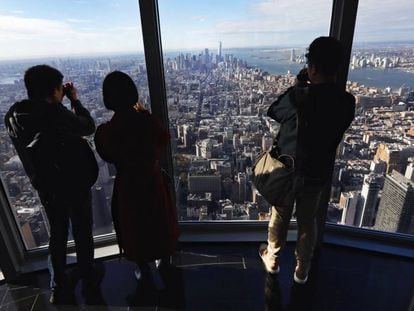 Vista de la ciudad de Nueva York desde el mirados en el Empire State