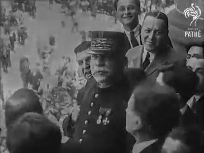 Joseph Joffre en Barcelona, en mayo de 1920.