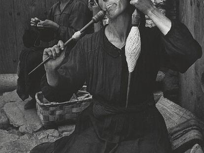 <i>La hilandera.</i>