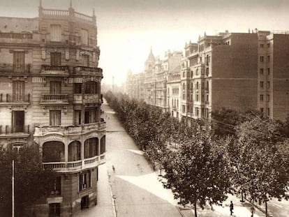 Intersección de las calles Príncipe de Vergara y Goya en el año 1929.