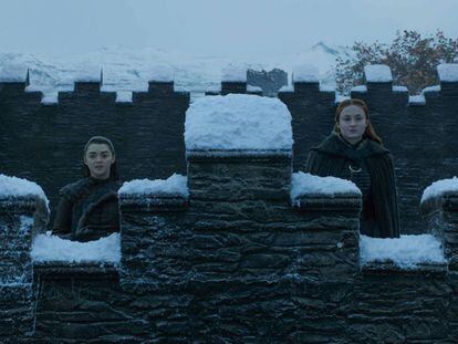 Arya y Sansa en la séptima temporada de 'Juego de tronos'.