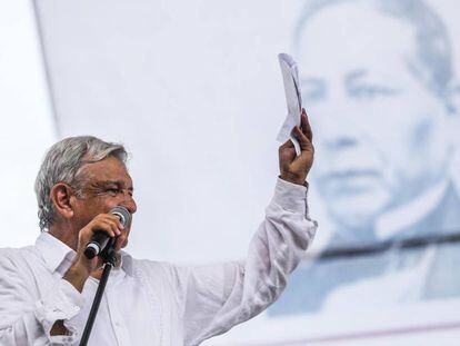 López Obrador durante unacto en Acapulco esta semana