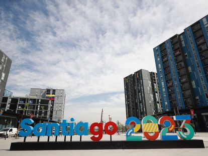 La villa para los atletas de los Juegos Panamericanos de Santiago (Chile), el 19 de octubre.