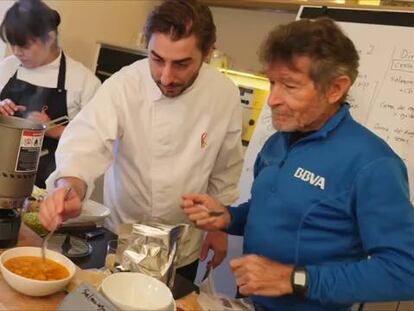 Jordi Roca y Carlos Soria preparan la subida al Annapurna.