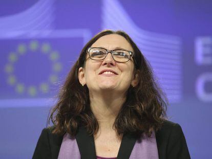 La comisaria europea de Comercio, Cecilia Malmstr&ouml;m.