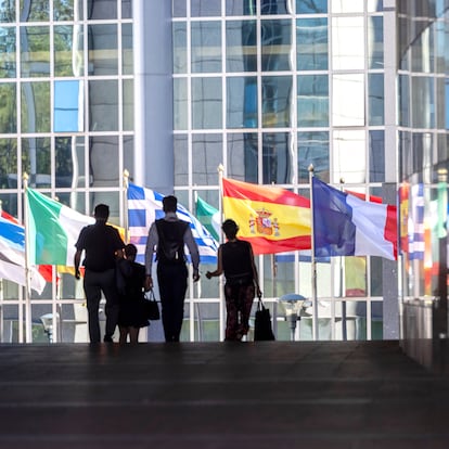 Sede del Parlamento europeo, en Bruselas.