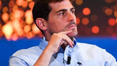 Iker Casillas en un acto de la FIFA.