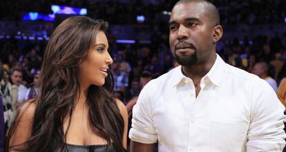 Kim Kardashian y Kanye West.