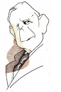 El pensador donostiarra Xavier Zubiri (1898-1983) visto por Loredano.