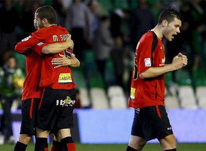 Los jugadores del Mallorca celebran su clasificación