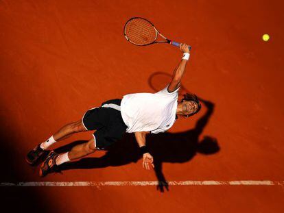 Ferrer, durante el partido ante Tsonga.