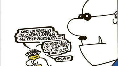 Forges ha dedicado muchas de sus viñetas a la situación laboral en España.