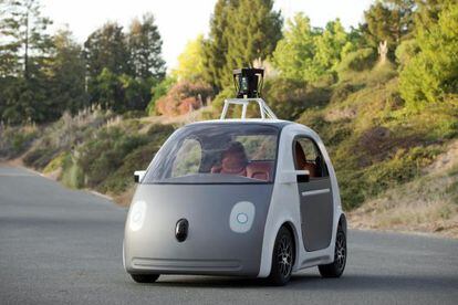 Prototipo del coche sin conductor de Google.