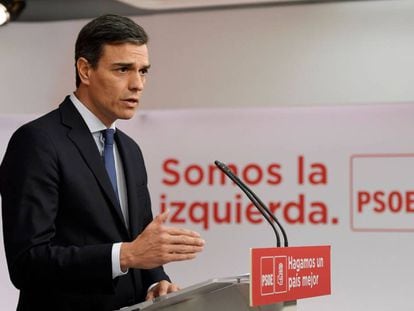 Pedro Sánchez, secretario general del PSOE, el pasado viernes.