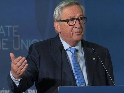 El presidente de la CE, Jean-Claude Juncker. (Claudio Giovannini/ANSA via AP)