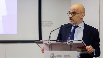 Carlos Núñez, presidente ejecutivo de PRISA Media en el Ministerio de Cultura y Deporte el 16 de noviembre, 2023.