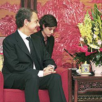 José Luis Rodríguez Zapatero se reúne con el primer ministro chino, Wen Jiabao