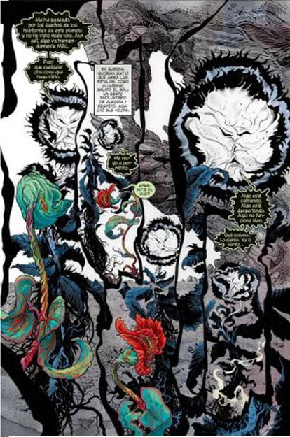 Una de las primeras páginas del retorno de Neil Gaiman a Sandman.