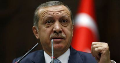 El primer ministro turco, Tayyip Erdogan, el pasado 25 de febrero.