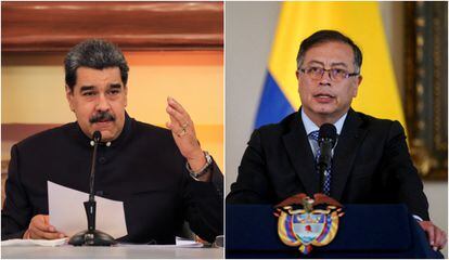 El presidente de Venezuela, Nicolás Maduro y el presidente de Colombia, Gustavo Petro.