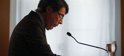 Ignacio González, al término del Consejo de Gobierno.