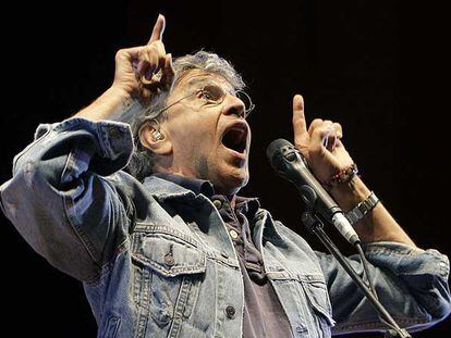 Caetano Veloso, el viernes durante su actuación en Madrid.