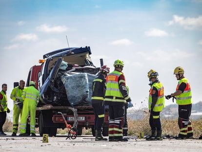 Una colisión entre un turismo y una furgoneta en Toledo el pasado 12 de octubre.