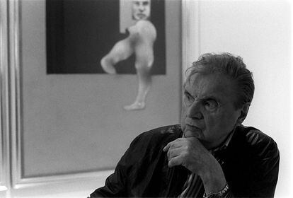 El pintor Francis Bacon en una imagen de 1991.