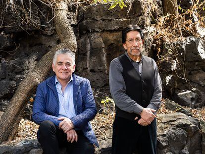 Gerardo Ceballos y Rodolfo Dirzo, en el Instituto de Ecología de la UNAM.