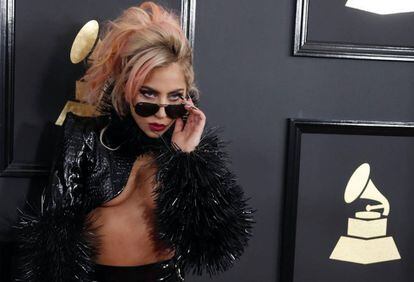 Lady Gaga, a su llegada a los premios Grammy la semana pasada.