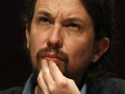 El l&iacute;der de Podemos, Pablo Iglesias