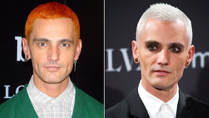 La estética del diseñador fue inconfundible. Su pelo, que pasó por varios colores, sus pendientes en forma de cruz, su dilatación en la oreja derecha y sus tatuajes formaron parte de su sello de identidad.
