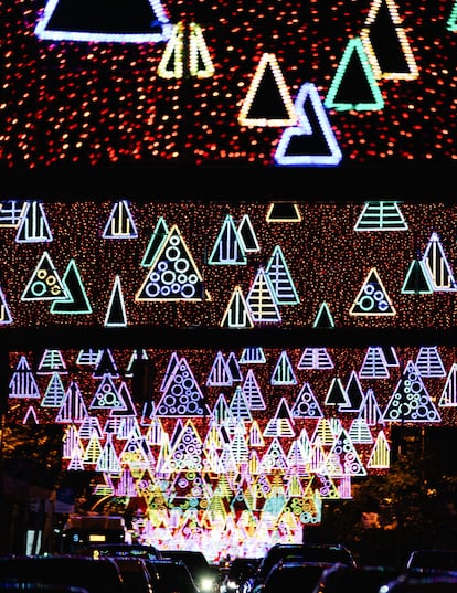 Bosque urbano en la calle Serrano de Madrid, diseñado por Teresa Sapey + Partners. |