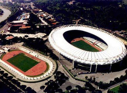 Estadio Olímpico de Roma, sede de la final de Liga de Campeones 2009, entre Manchester United y F.C. Barcelona