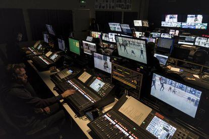 La sala de realizacion de 'Operación Triunfo'.