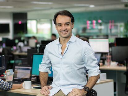 Sergio Furio en las oficinas de Creditas en São Paulo.