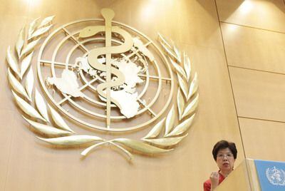 La responsable de la OMS, Margaret Chan, durante la asamblea general del organismo en mayo en Ginebra.