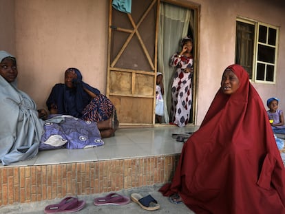 Relatives of a student, who was abducted by gunmen, reacts in Kankara, in northwestern Katsina state, Nigeria December 14, 2020. REUTERS/Afolabi Sotunde