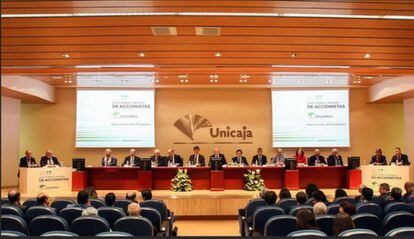 Reunión de la junta de accionistas de Unicaja.