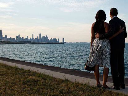 Imagen distribuida por la Casa Blanca tras el anuncio de que Obama se despedirá en Chicago.