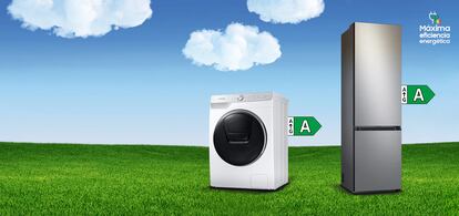 Múltiples productos de Samsung tienen clasificación verde, e incluyen un código QR para obtener información más precisa sobre el gasto de energía del aparato.