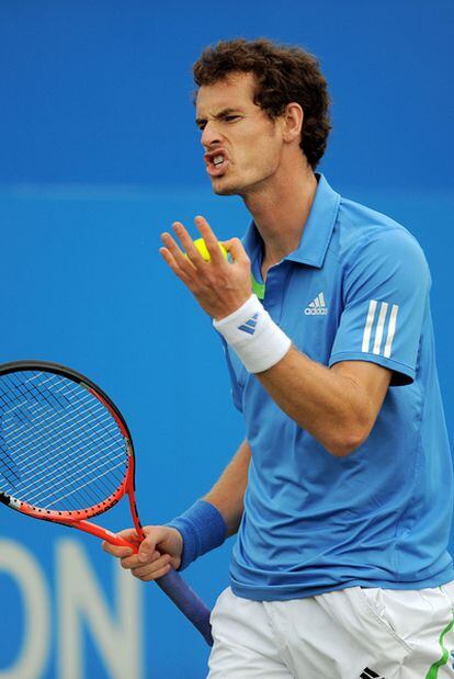 Murray, durante la semifinal ante Roddick.